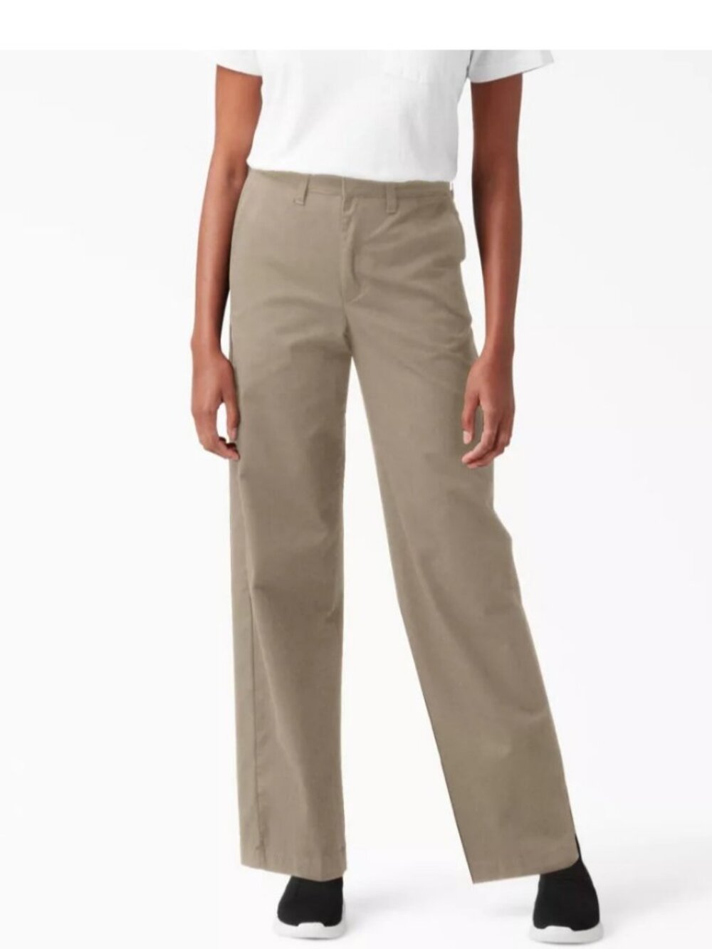 Dickies Women's Wide Leg Pants Relaxed Fit Desert Sand (RDS)